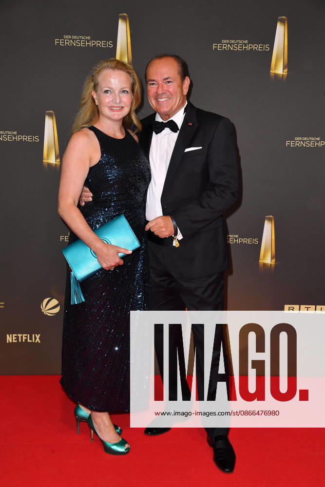 Wolfram Kons with his wife Alexa Apermann at the German Television Awards ceremony at the Confex Center in Cologne on September 9, 2026