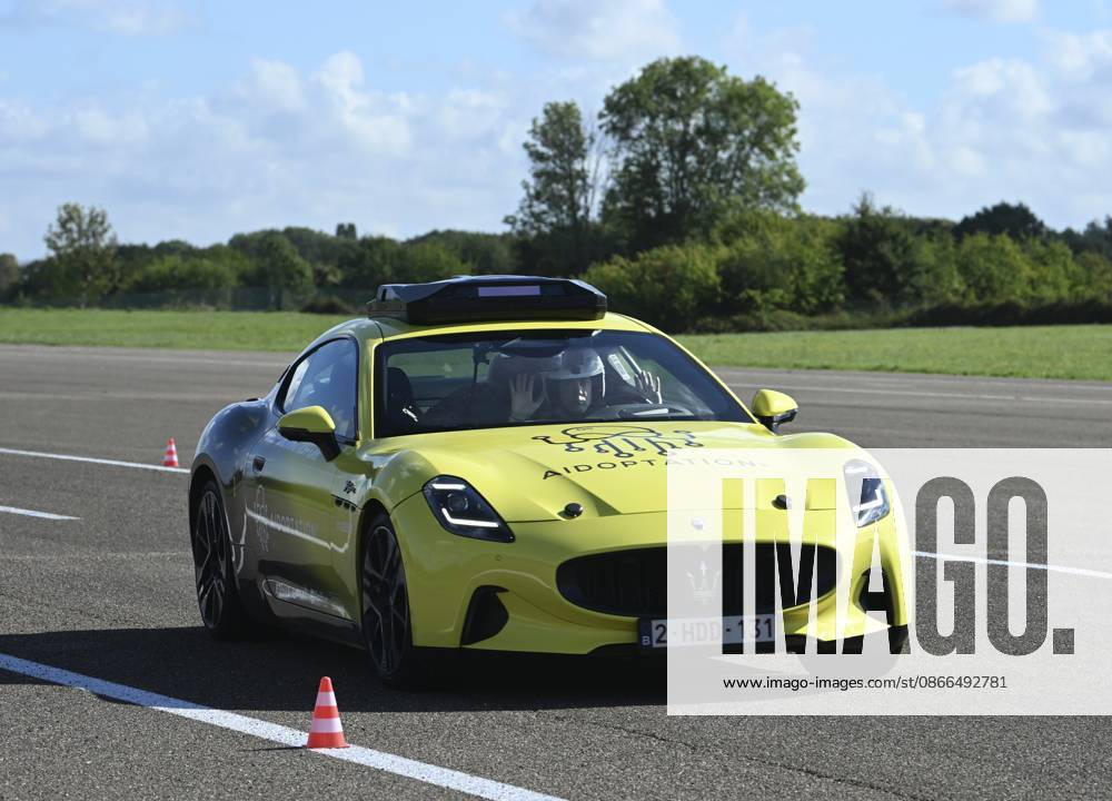 Self Driving System By Aidoptation SINT-TRUIDEN, BELGIUM - SEPTEMBER 10: Demonstration of the autonomous driving system developed by the Belgian high-tech company Aidoptation. Aidoptation has obtained authorization to test a fully autonomous Level 4 driving system on Belgian highways at speeds of up to 120 km h. Testing began on the E313 and E314, and the car has already traveled nearly 200 km on the highway. on September 10, 2026 in Sint-Truiden, Belgium, 10 09 2026 Sint-Truiden Belgium