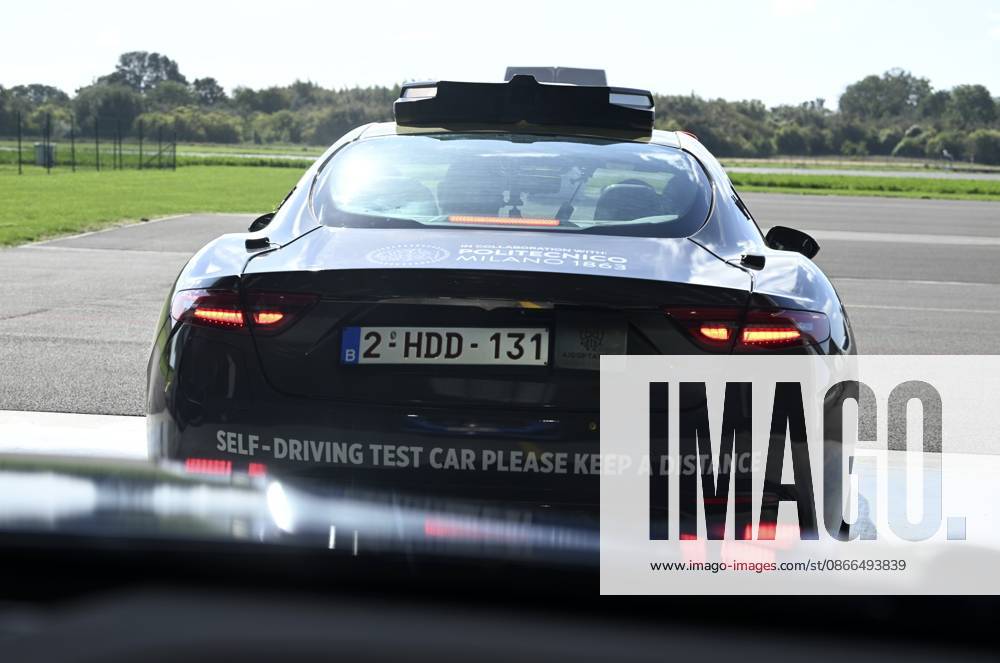 Self Driving System By Aidoptation SINT-TRUIDEN, BELGIUM - SEPTEMBER 10: Demonstration of the autonomous driving system developed by the Belgian high-tech company Aidoptation. Aidoptation has obtained authorization to test a fully autonomous Level 4 driving system on Belgian highways at speeds of up to 120 km h. Testing began on the E313 and E314, and the car has already traveled nearly 200 km on the highway. on September 10, 2026 in Sint-Truiden, Belgium, 10 09 2026 Sint-Truiden Belgium