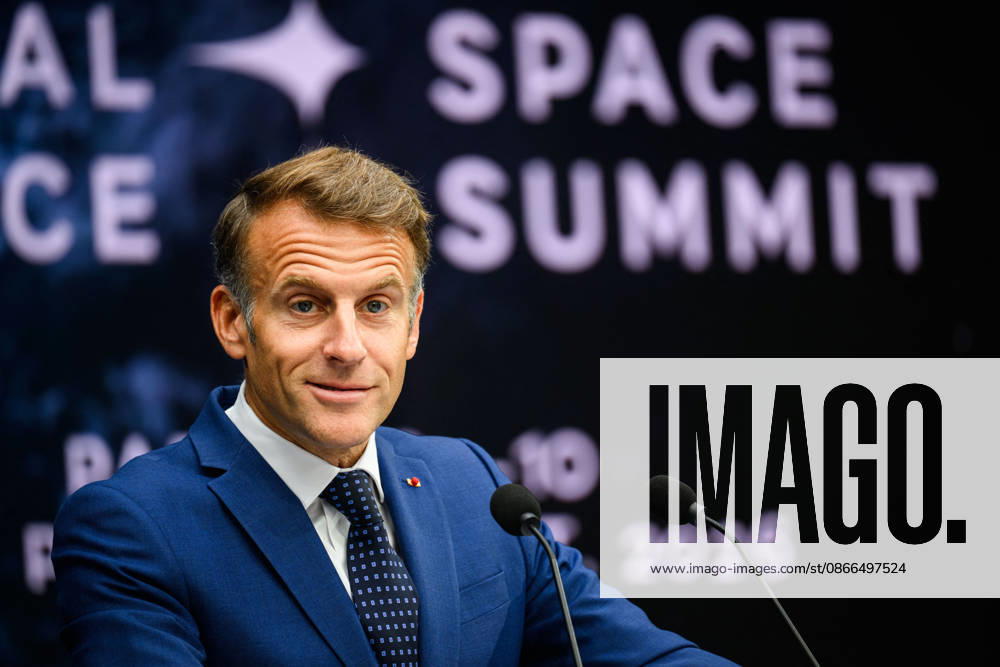 Emmanuel Macron, President of the French Republic, at the International Space Summit at the Grand Palais in Paris, France, on September 10, 2026. Caught between the United States and China, Europe intends to defend its position at the first international summit in Paris—an event snubbed by the American giants and one that the German chancellor, despite being a co-organizer, is not attending. Eric Tschaen Pool Bestimage International Space Summit at the Grand Palais in Paris on September 10, 2026 Caught between the United States and China, Europe intends to defend its position at the first international summit in Paris—an event snubbed by the American giants and attended without the German chancellor, one of the event’s co-hosts Paris, Fran