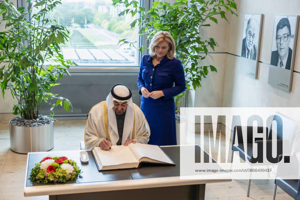 State visit by H.H. the President of the United Arab Emirates, Sheikh Mohammed bin Zayed Al Nahyan, to the Federal Republic of Germany, Berlin, on September 10, 2026. The President of the German Bundestag,