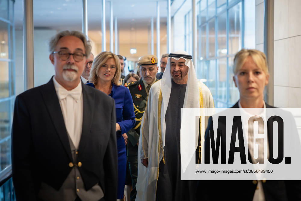 State visit by His Highness the President of the United Arab Emirates, Sheikh Mohammed bin Zayed Al Nahyan, to the Federal Republic of Germany, Berlin, September 10, 2026 The President of the German Bundestag, Julia Klöckner, welcomes the President of the United Arab Emirates, Sheikh Mohammed bin Zayed Al Nahyan, to the German Bundestag in Berlin