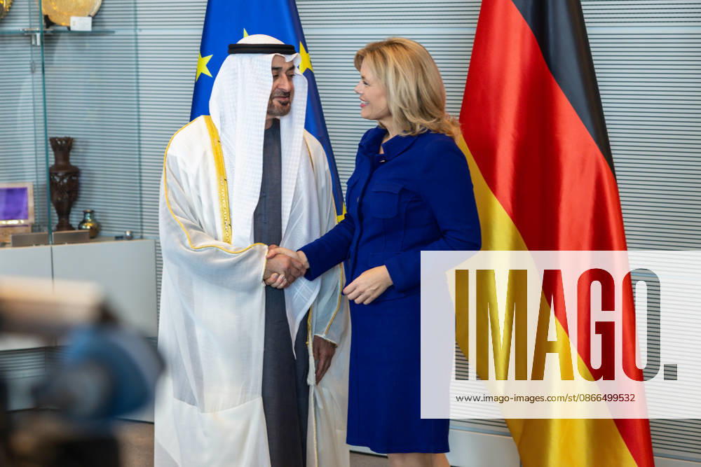 State visit by His Highness the President of the United Arab Emirates, Sheikh Mohammed bin Zayed Al Nahyan, to the Federal Republic of Germany, Berlin, September 10, 2026 The President of the German Bundestag, Julia Klöckner, welcomes the President of the United Arab Emirates, Sheikh Mohammed bin Zayed Al Nahyan, to the German Bundestag in Berlin