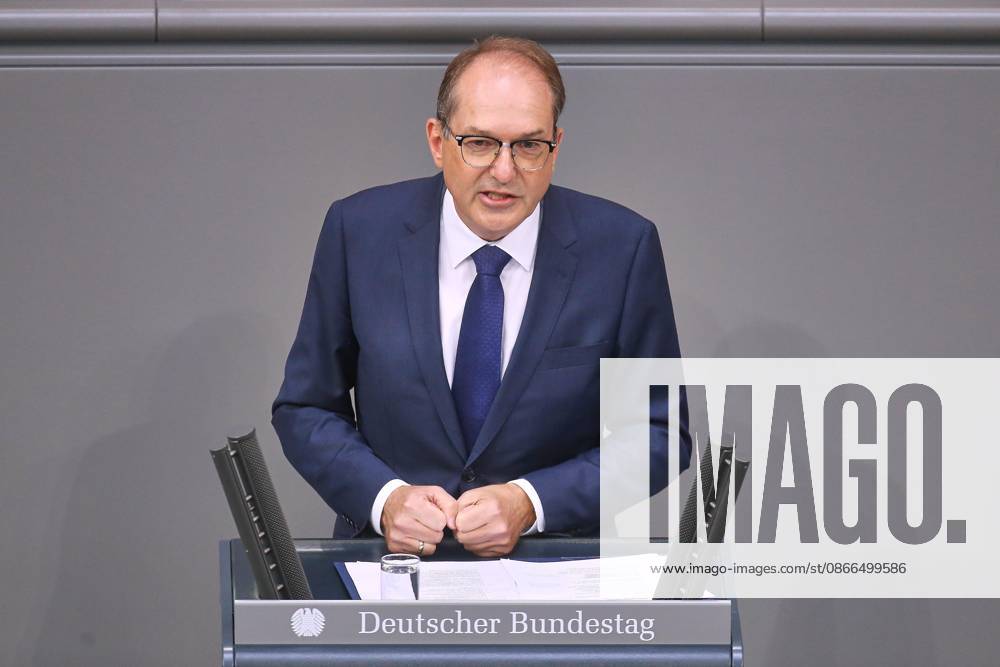German Bundestag 93rd Session of the Bundestag Budget Week Federal Minister of the Interior Alexander Dobrindt (CSU)