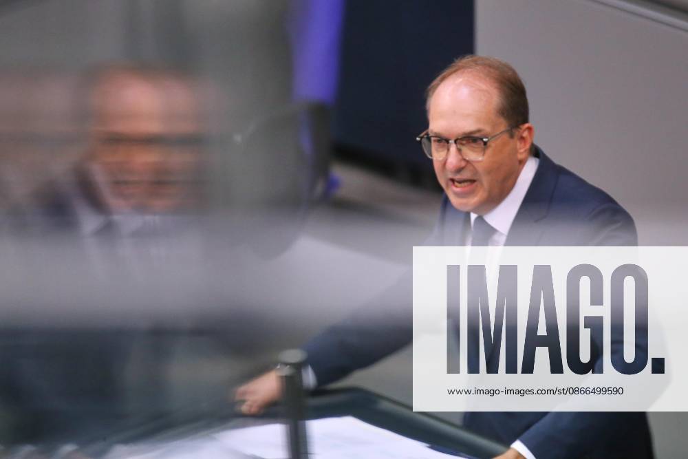German Bundestag 93rd Session of the Bundestag Budget Week Federal Minister of the Interior Alexander Dobrindt (CSU)