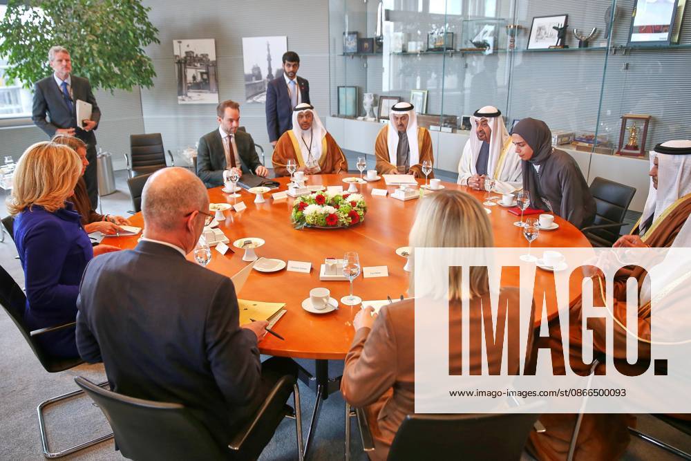 German Bundestag State visit by His Highness the President of the United Arab Emirates Among others, Bundestag President Julia Klöckner (CDU) in conversation with Muhammad bin Zayid Al Nahyan and his delegation
