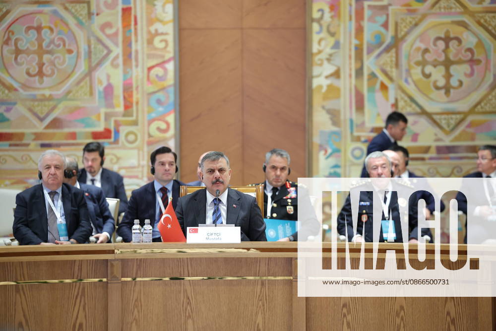 Turkiye’s Interior Minister Mustafa Ciftci attends OTS Ministers of Internal Affairs Meeting in Astana ASTANA, KAZAKHSTAN - SEPTEMBER 10: (---- - MANDATORY CREDIT - TURKISH MINISTRY OF INTERIOR HANDOUT - NO MARKETING NO ADVERTISING CAMPAIGNS - DISTRIBUTED AS A SERVICE TO CLIENTS----) Turkiye’s Interior Minister Mustafa Ciftci delivers a speech as he attends the 3rd Meeting of the Organization of Turkic States (OTS) Ministers of Internal Affairs in Astana, the capital of Kazakhstan, on September 10, 2026. Turkish Interior Ministry Handout Anadolu Astana Kazakhstan. Editorial use only. Please get in touch for any other usage.