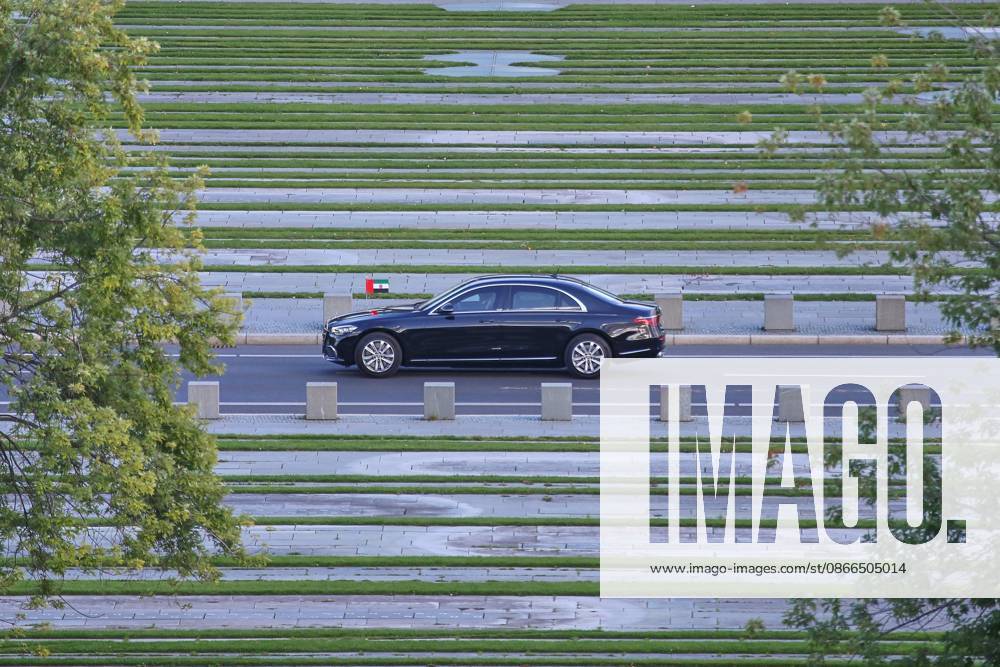 German Bundestag State Visit by His Highness the President of the United Arab Emirates Muhammad bin Zayid Al Nahyan s car in front of the Chancellery
