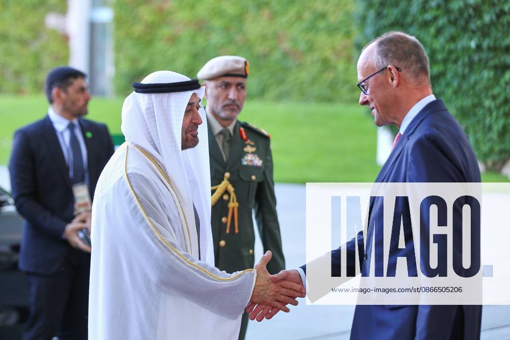 German Bundestag State visit by His Highness Muhammad bin Zayid Al Nahyan, President of the United Arab Emirates, and Friedrich Merz