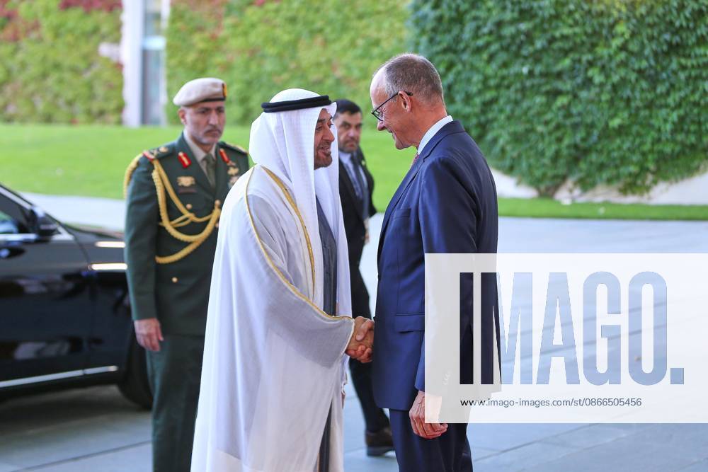 German Bundestag State visit by His Highness Muhammad bin Zayid Al Nahyan, President of the United Arab Emirates, and Friedrich Merz