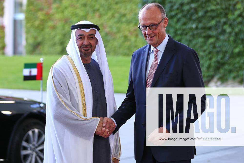 German Bundestag State Visit by His Highness Muhammad bin Zayid Al Nahyan, President of the United Arab Emirates, and Friedrich Merz