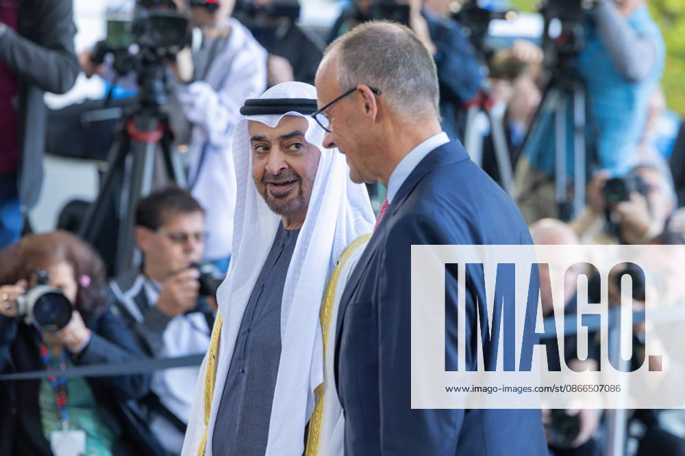 State Visit by His Highness the President of the United Arab Emirates, Sheikh Mohammed bin Zayed Al Nahyan, to the Federal Republic of Germany; Berlin, September 10, 2026—Chancellor Friedrich Merz welcomes the President of the United Arab Emirates, Sheikh Mohammed bin Zayed Al Nahyan, at the Federal Chancellery
