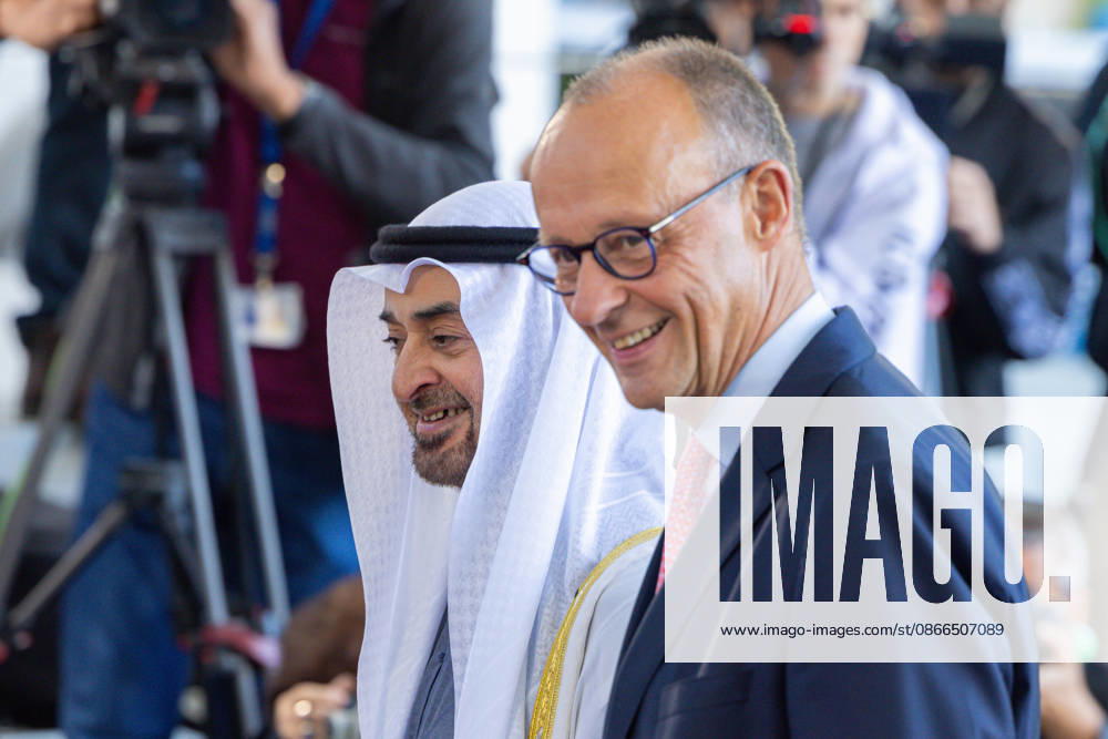 State Visit by His Highness the President of the United Arab Emirates, Sheikh Mohammed bin Zayed Al Nahyan, to the Federal Republic of Germany; Berlin, September 10, 2026—Chancellor Friedrich Merz welcomes the President of the United Arab Emirates, Sheikh Mohammed bin Zayed Al Nahyan, at the Federal Chancellery
