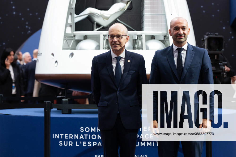 Arrivals at the International Space Summit - Paris French Junior Minister for Europe Benjamin Haddad welcomes Luxembourg s Prime Minister Luc Frieden at the International Space Summit at the Grand Palais in Paris, France on September 10, 2026. Photo by Jeanne Accorsini Pool ABACAPRESS.COM Paris France