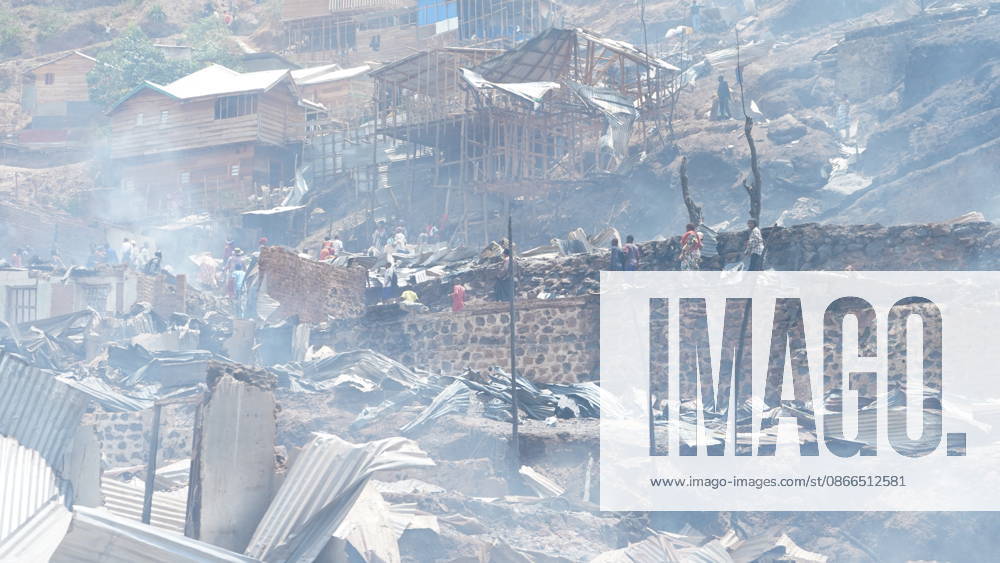 (260910) -- BUKAVU, Sept. 10, 2026 -- This photo taken on Sept. 10, 2026 shows a fire site in Bukavu, Democratic Republic of the Congo. At least 21 students were killed and several others seriously injured in a fire that broke out Thursday in Bukavu, capital of the eastern Democratic Republic of the Congo (DRC) s South Kivu Province, local media reported. (SpotNews) DR CONGO-BUKAVU-FIRE-AFTERMATH XinxHuashe