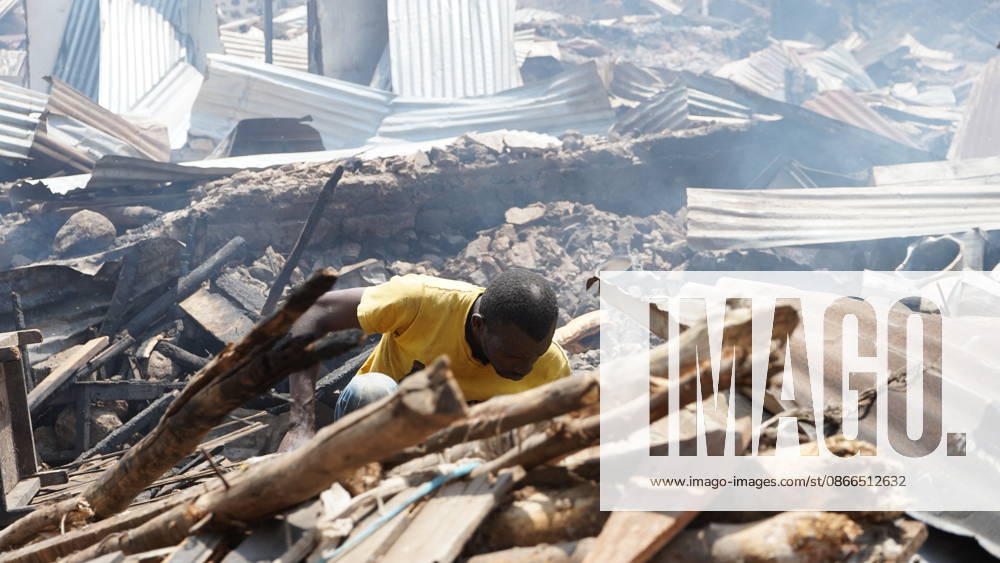 (260910) -- BUKAVU, Sept. 10, 2026 -- This photo taken on Sept. 10, 2026 shows a fire site in Bukavu, Democratic Republic of the Congo. At least 21 students were killed and several others seriously injured in a fire that broke out Thursday in Bukavu, capital of the eastern Democratic Republic of the Congo (DRC) s South Kivu Province, local media reported. (SpotNews) DR CONGO-BUKAVU-FIRE-AFTERMATH XinxHuashe