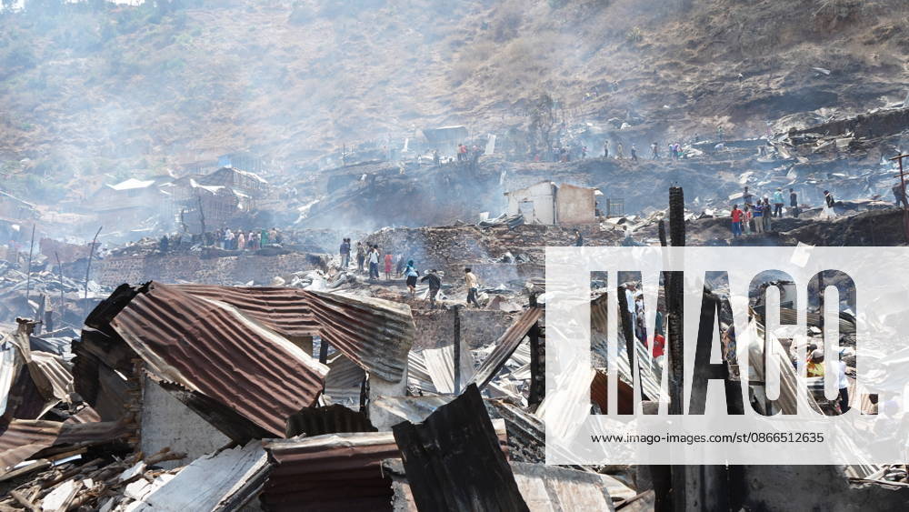 (260910) -- BUKAVU, Sept. 10, 2026 -- This photo taken on Sept. 10, 2026 shows a fire site in Bukavu, Democratic Republic of the Congo. At least 21 students were killed and several others seriously injured in a fire that broke out Thursday in Bukavu, capital of the eastern Democratic Republic of the Congo (DRC) s South Kivu Province, local media reported. (SpotNews) DR CONGO-BUKAVU-FIRE-AFTERMATH XinxHuashe