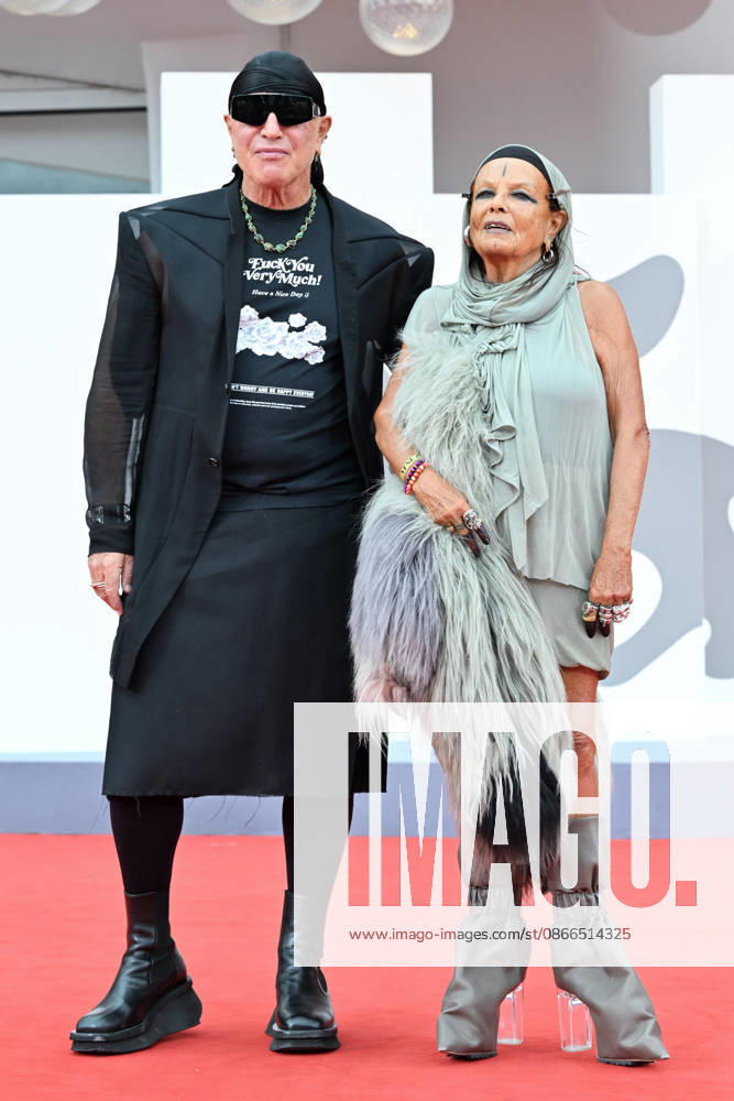 Michâoe¿le Lamy and Guest on the red carpet for the film Be Brave, 83rd Venice Film Festival. Venice, September 10, 2026 Venice Italy - ZUMAa289 20260910_zia_a289_225