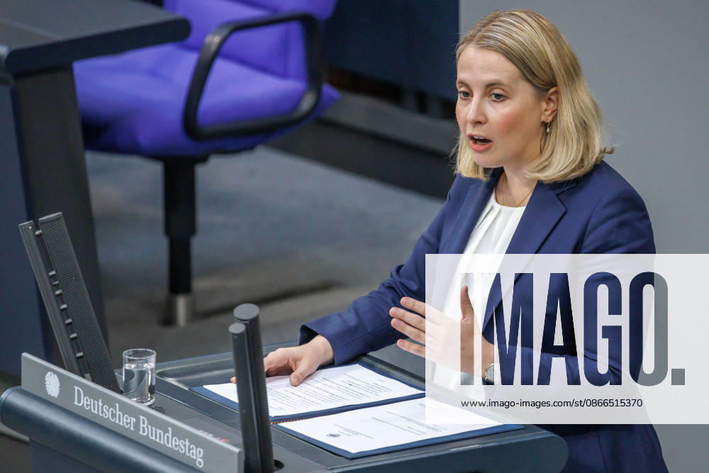 Bundestag: Verena Hubertz (SPD), Federal Minister for Housing, Urban Development, and Construction, at the German Bundestag on September 10, 2026, in Berlin, Berlin, Berlin, Germany, Bundestag