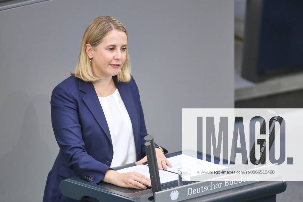 German Bundestag 93rd Session of the Bundestag Budget Week Federal Minister for Housing, Urban Development, and Construction Verena Hubertz (SPD)