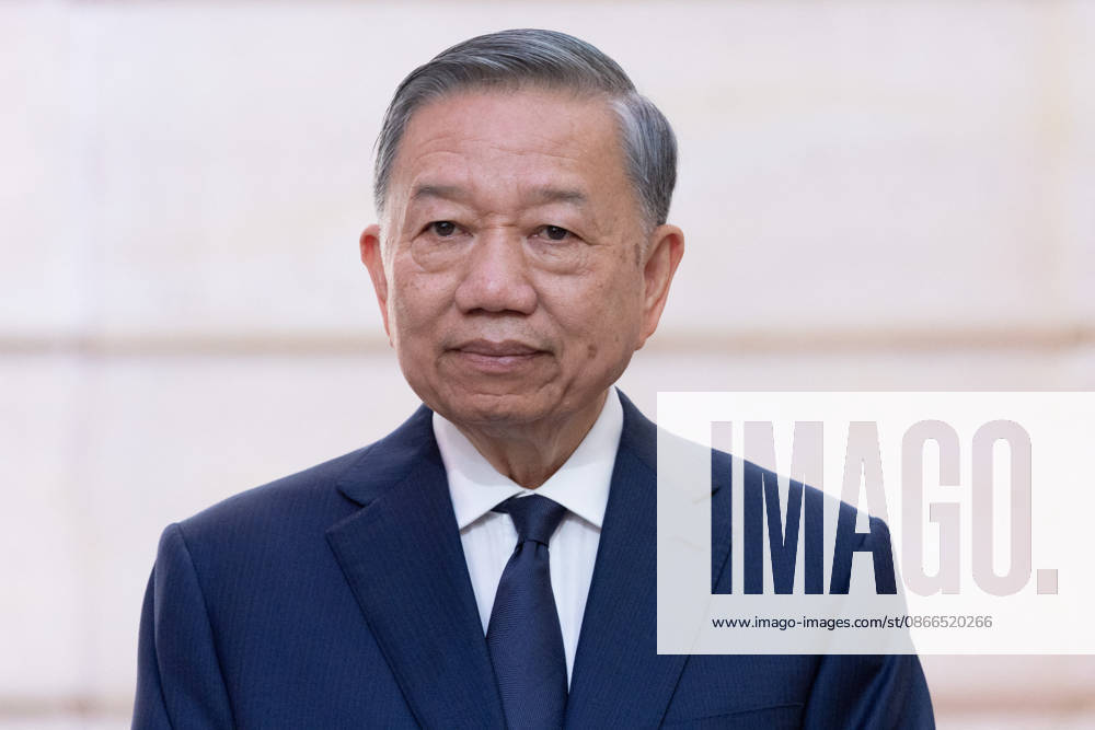 Vietnam s President To Lam delivers a press statement following his bilateral talks with the French President at the Élysée Palace in Paris on September 10, 2026. Raphael Lafargue, Pool Bestimage, Paris, France