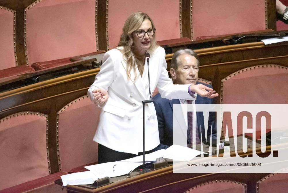 IPP Photo: Diego Nangano, Cappello, Rome, September 10, 2026, Senate of the Republic, Debate on Electoral Law Reform. Pictured: Michaela Biancofiore, Cd I, UDC, NM, Italy Photo Press World. Copyright