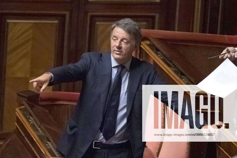 IPP Photo: Diego Nangano, Rome, September 10, 2026, Senate of the Republic, Debate on Electoral Law Reform. Pictured: Matteo Renzi, Italia Viva. Italy Photo Press World. Copyright