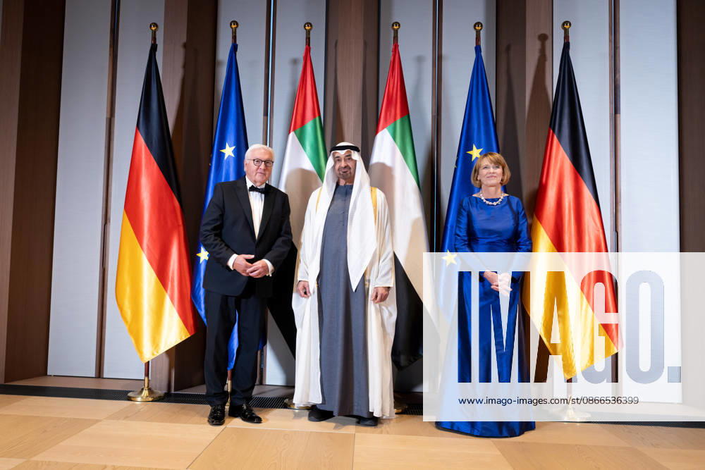 Federal President, Sheikh Mohammed bin Zayed Al Nahyan in Berlin, military parade, Spreebogen, President, United Arab Emirates, Sheikh Mohammed bin Zayed Al Nahyan, Federal President, Frank-Walter Steinmeier, Elke Büdenbender, Berlin, Berlin, GER