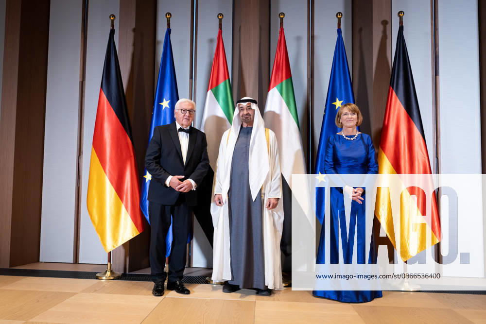 Federal President, Sheikh Mohammed bin Zayed Al Nahyan in Berlin, military parade, Spreebogen, President, United Arab Emirates, Sheikh Mohammed bin Zayed Al Nahyan, Federal President, Frank-Walter Steinmeier, Elke Büdenbender, Berlin, Berlin, GER