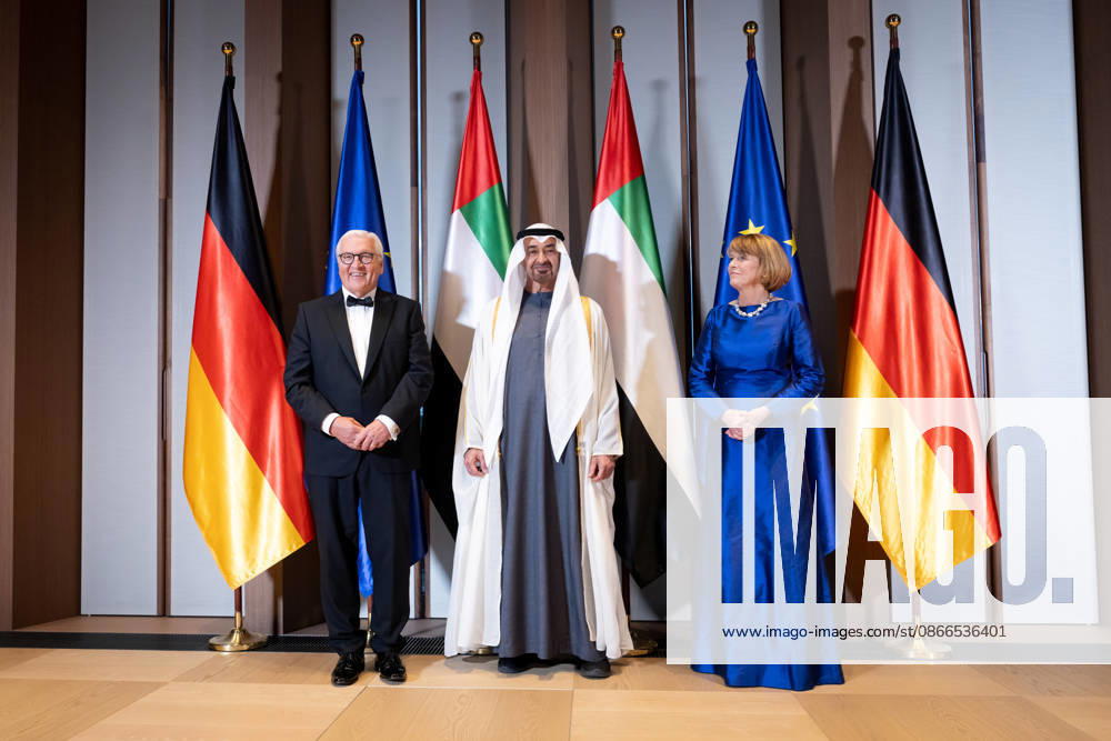 Federal President, Sheikh Mohammed bin Zayed Al Nahyan in Berlin, military parade, Spreebogen, President, United Arab Emirates, Sheikh Mohammed bin Zayed Al Nahyan, Federal President, Frank-Walter Steinmeier, Elke Büdenbender, Berlin, Berlin, GER