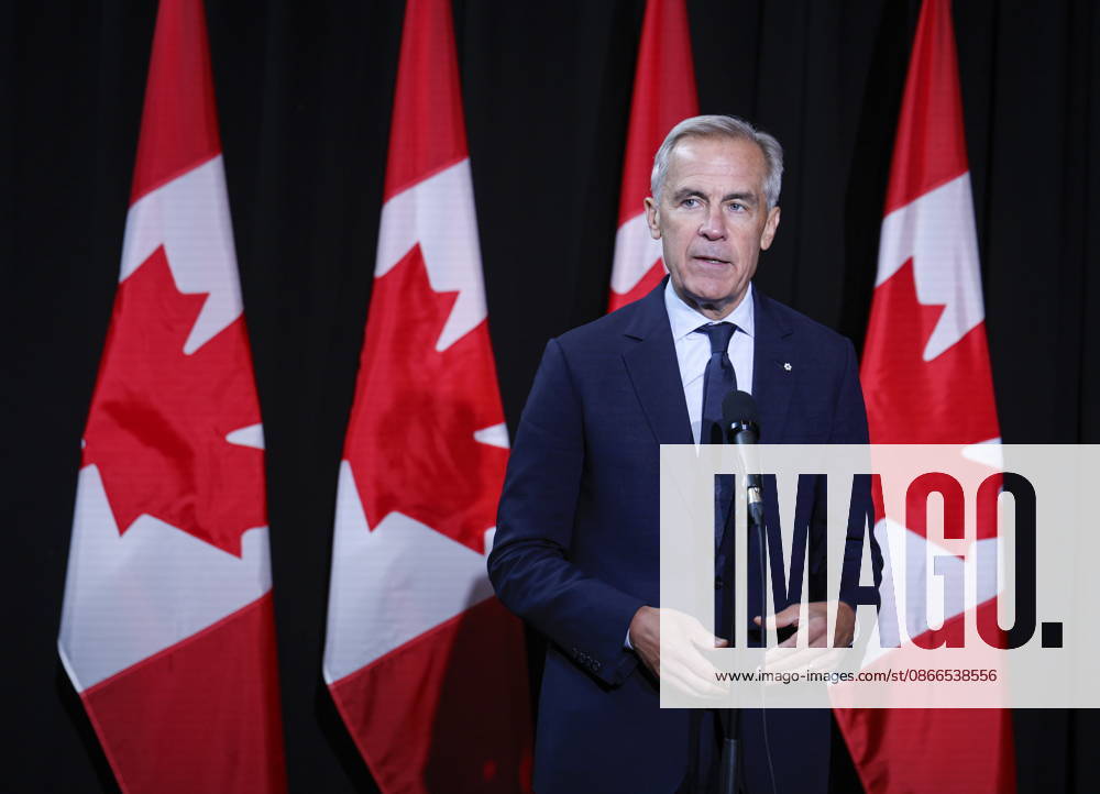 Prime Minister Mark Carney speaks to the media at a cabinet retreat in Banff, Alta., Thursday, Sept. 10, 2026. Banff CANADA - ZUMAc35_ 20260910_zaf_c35_109