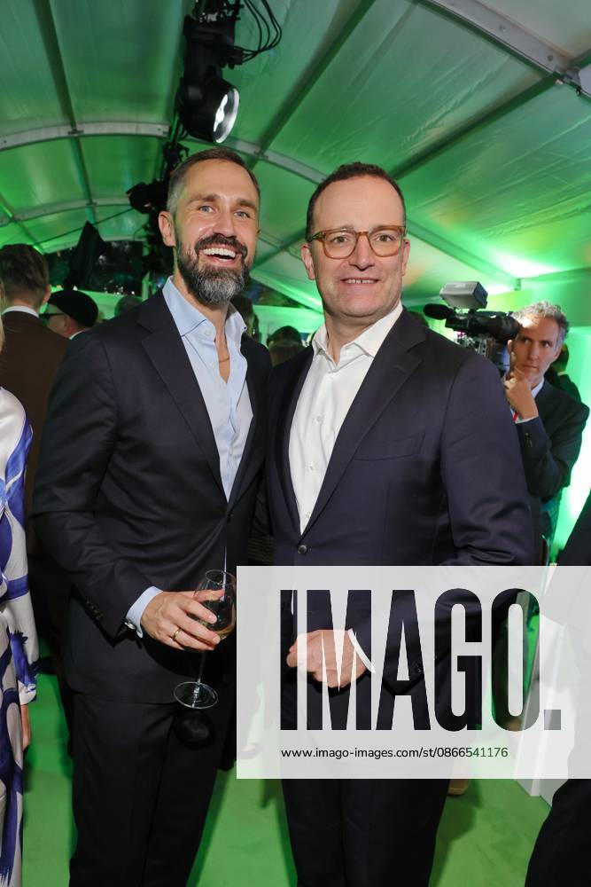 Bertelsmann Party 2026 Daniel Funke, Jens Spahn Red carpet at the Bertelsmann Party 2026, Bertelsmann Berlin Office, Berlin, Date: September 10, 2026