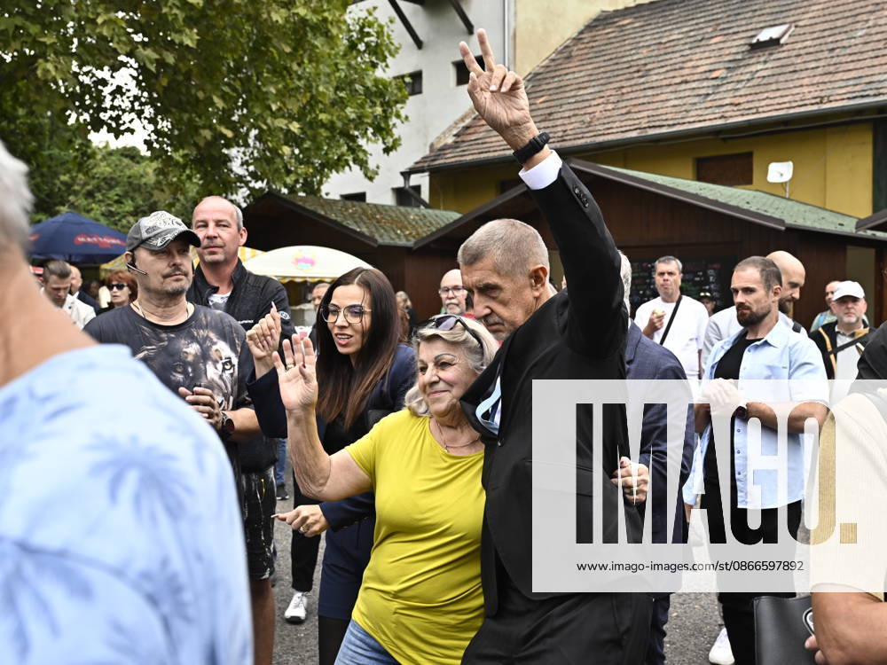 Czech Prime Minister Andrej Babis (ANO) attends the concert of Czech singer Michal David within the 50th annual Zahrada Cech fall fair for gardeners and growers, on September 11, 2026, in Litomerice, Czech Republic. (CTKxPhoto OndrejxHajek) CTKPhotoP2026091105126 CTKPhotoP2026091105126