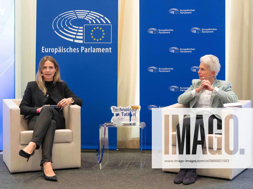 Press Conference on European Security with Andrea Rukschcio Wilhelm and Marie Agnes Strack Zimmermann, Chair of the European Parliament’s Committee on Defense, on September 11, 2026, during the press conference held as part of Technology Talks Austria 2026 at the Barocksuiten in the Museumsquartier in Vienna, Vienna, Austria