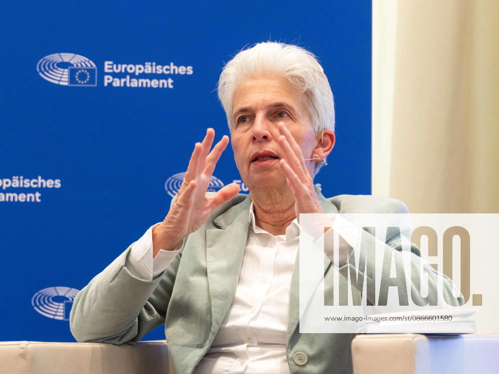 Press Conference on European Security with Marie Agnes Strack Zimmermann, Chair of the European Parliament’s Committee on Defense, on September 11, 2026, during the press conference held as part of Technology Talks Austria 2026 in the Baroque Suites at the Museumsquartier in Vienna, Vienna, Austria