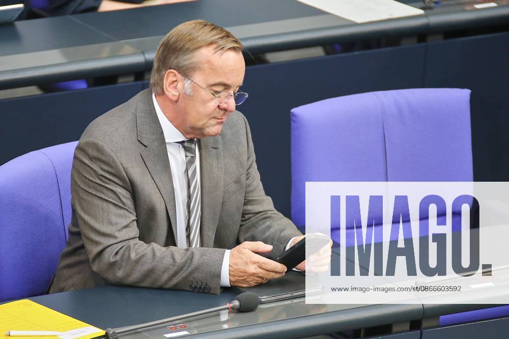 German Bundestag 94th Session of the Bundestag Budget Week Federal Minister of Defense Boris Pistorius (SPD)