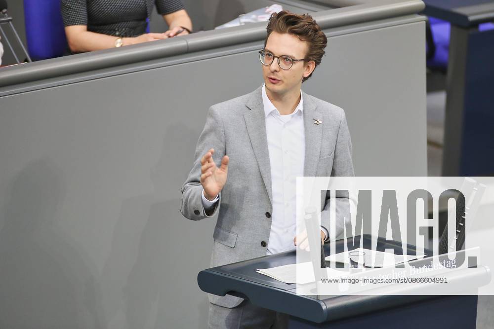 German Bundestag 94th Session of the Bundestag Budget Week Leon Eckert, The Greens