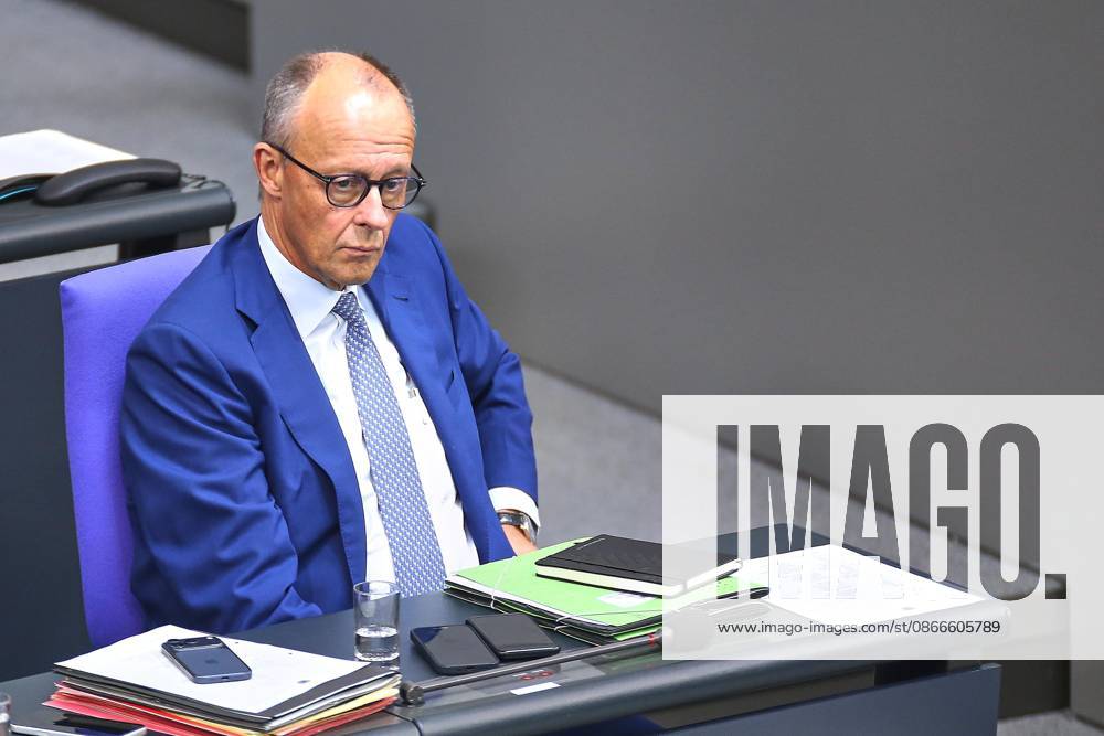 German Bundestag 94th Session of the Bundestag Budget Week Chancellor Friedrich Merz, CDU