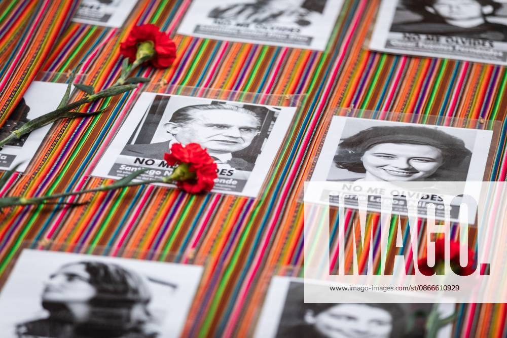Coup of 11 September 1973 commemorated at Arica memorial site ARICA, CHILE 10 SEPTEMBER 2026: Attendees remember victims of the dictatorship during an event organised by the group Mujeres, Memoria y Derechos Humanos (Women, Memory and Human Rights) at the former Arica prison memorial site, on the eve of the 53rd anniversary of the military coup of 11 September 1973. The event includes speeches, music and the laying of red carnations beside portraits of the victims. The prison held political prisoners during Augusto Pinochets dictatorship (1973 1990) and was declared a Historic Monument in 2023. Arica Chile