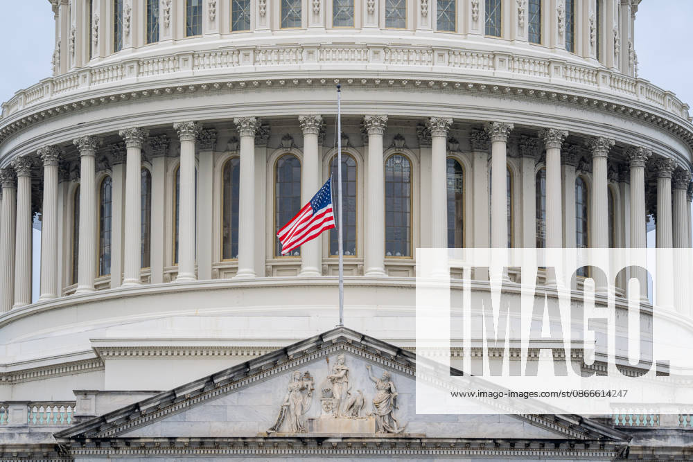 U.S. Capitol marks 25th anniversary of 9 11 attacks with memorial service WASHINGTON, D.C., UNITED STATES - SEPTEMBER 11: The U.S. Capitol is seen with flags lowered to half-staff during a Former Members of Congress 9 11 Memorial Service on Capitol Hill in Washington, DC, on September 11, 2026. The United States is commemorating the 25th anniversary of the September 11, 2001, terrorist attacks. Mehmet Eser Anadolu Washington DC United States. Editorial use only. Please get in touch for any other usage.