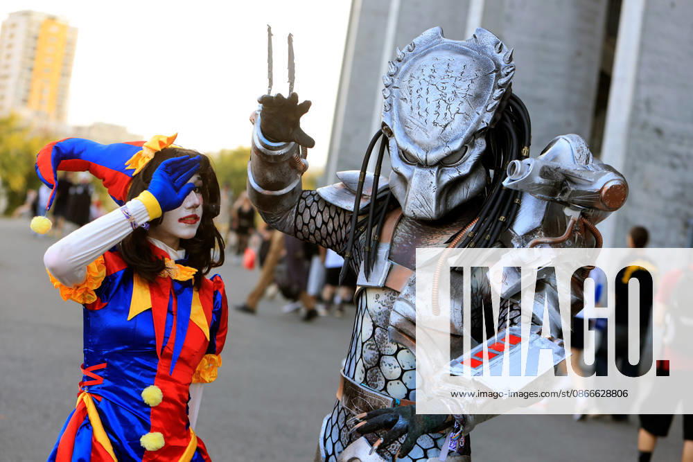 (260911) -- BUCHAREST, Sept. 11, 2026 -- Costumed enthusiasts pose during the first day of the East European Comic Con festival in Bucharest, Romania, Sept. 11, 2026. (Photo by Xinhua) ROMANIA-BUCHAREST-COMIC CON FESTIVAL CristianxCristel