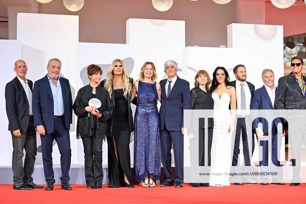 Gianmarco Tognazzi, Claudio Amendola, Laura Morante, Tiziana Rocca, Stefania Rocca, Sergio Rubini, Fabrizia Castagnoli, Maila Sansaini, Gino Auriuso, Luciano Nobili, and Sergio Cerruti during the red carpet for the new IMAIE Award, 83rd Venice Film Festival. Venice, September 11, 2026 Venice Italy - ZUMAa289 20260911_zia_a289_407