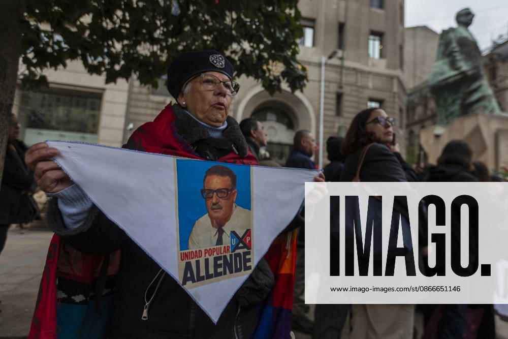 People commemorate the 53rd anniversary of the coup against President Salvador Allende in Santiago de Chile, On September 11, 2026. In honor and memory of the victims of Augusto Pinochet s civic-military dictatorship. Santiago Chile