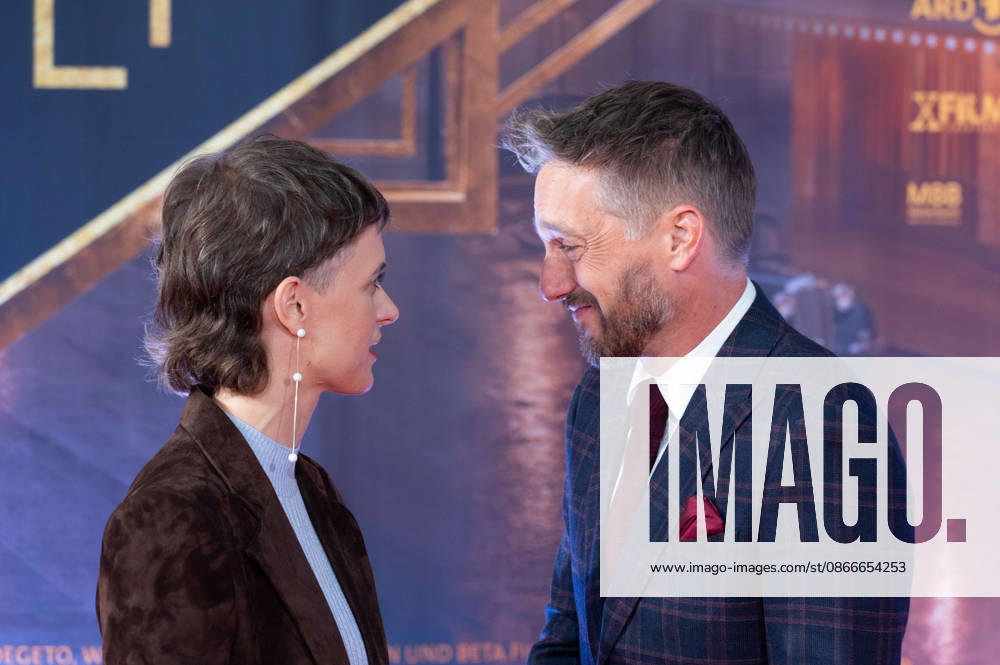 From left: Liv Lisa FRIES, actress; Volker BRUCH, actor; Red Carpet; Red Carpet Show; Arrival; Premiere of the final season of *Babylon Berlin* on September 11, 2026, at the Naturstrom Open-Air Cinema in the Rheinau Harbor in Cologne,