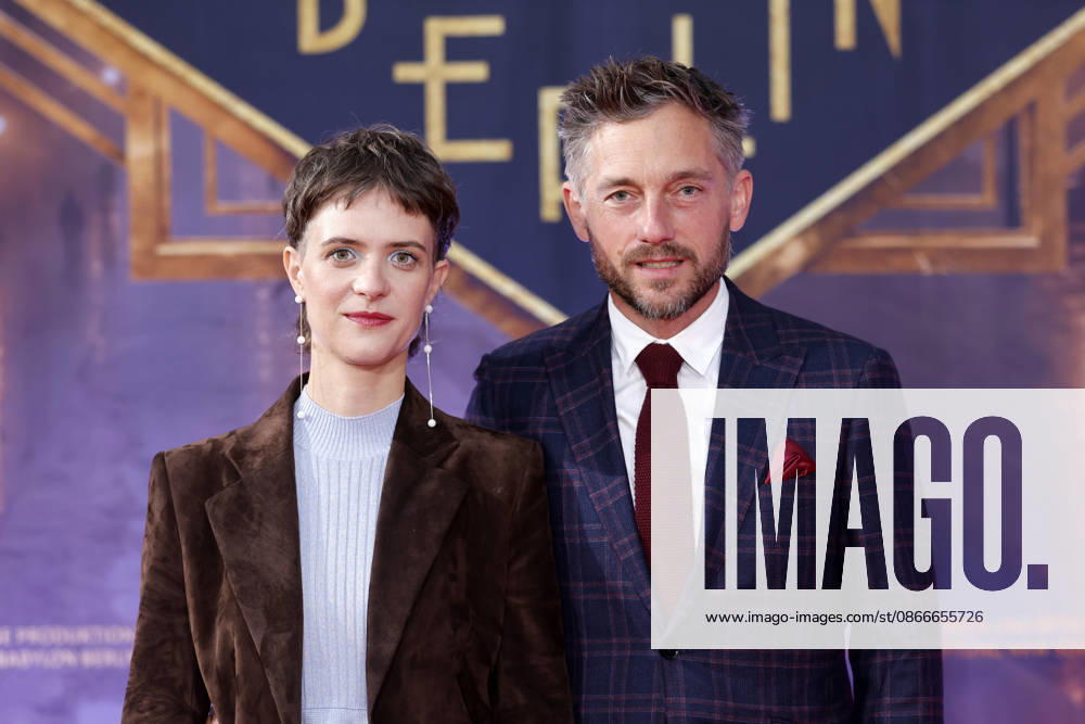 Actress Liv Lisa Fries and actor Volker Bruch at the North Rhine-Westphalia premiere of the fifth and final season of the TV series *Babylon Berlin* at the open-air cinema in Cologne s Rheinauhafen, September 11, 2026, North Rhine-Westphalia, Germany
