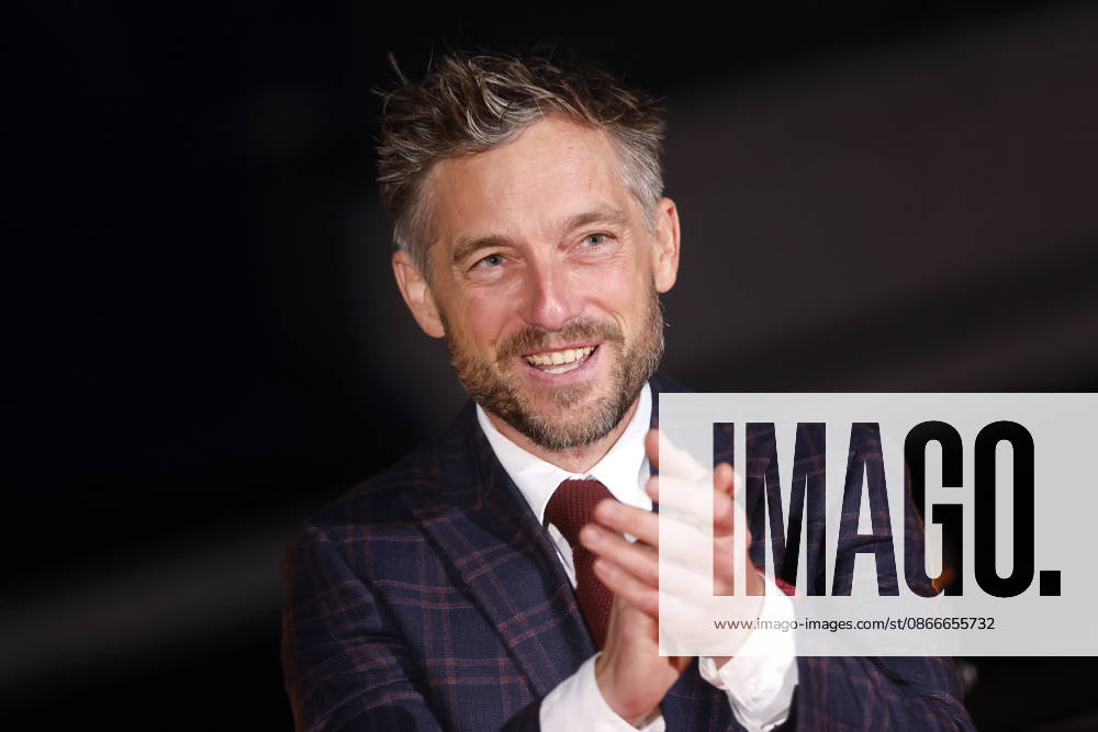 Actor Volker Bruch at the NRW premiere of the fifth and final season of the TV series *Babylon Berlin* at the open-air cinema in Cologne s Rheinauhafen, September 11, 2026, NRW, Germany