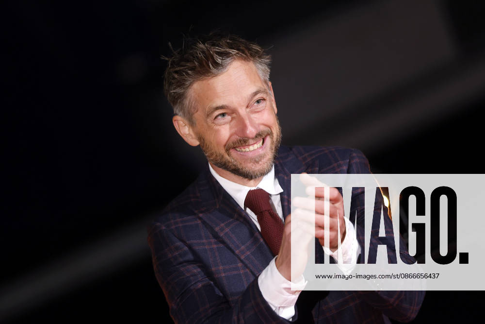 Actor Volker Bruch at the NRW premiere of the fifth and final season of the TV series *Babylon Berlin* at the open-air cinema in Cologne s Rheinauhafen, September 11, 2026, NRW, Germany