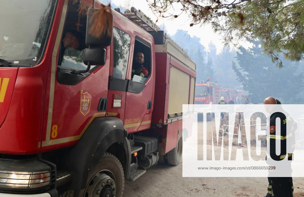 Croatia Island Wildfire Members of Croatian fire are working to extinguish a wildfire near city Milna at Island Brac, Croatia on September 12, 2026. IvoxCagalj PIXSELL