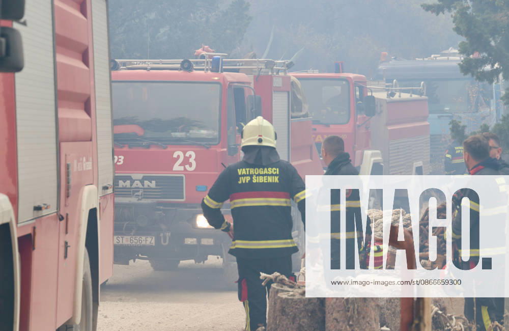 Croatia Island Wildfire Members of Croatian fire are working to extinguish a wildfire near city Milna at Island Brac, Croatia on September 12, 2026. IvoxCagalj PIXSELL
