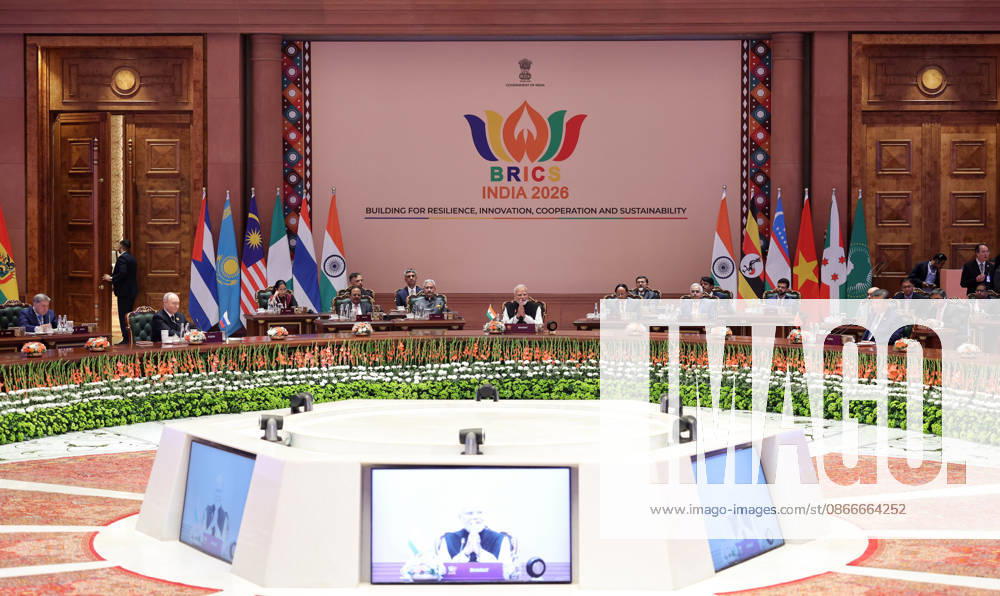 18th BRICS Summit New Delhi, Sep 12 (ANI): Prime Minister Narendra Modi greets during the BRICS Session on ˜Inclusive Global Governance and Strengthening Multilateralism at Bharat Mandapam, in New Delhi on Saturday. Chinese President Xi Jinping, Russian President Vladimir Putin, External Affairs Minister S. Jaishankar, NSA Ajit Doval, Principal Secretaries to the PM, Pramod Kumar Mishra and Shaktikanta Das also present. (DPR PMO ANI Photo) NEW DELHI Delhi India